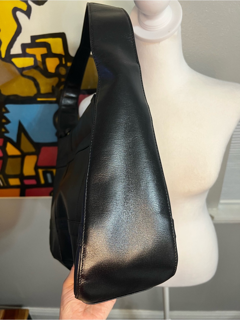 Authentic Vintage GIVENCHY Black
Leather Shoulder Bag - Picture 5 of 16